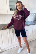 Wine YSLOVE Oversized Hoodie