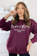 Wine YSLOVE Sweatshirt