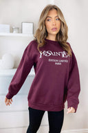 Wine YSLOVE Sweatshirt