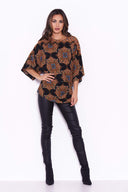 Black Paisley Top