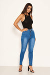 Blue High Waisted Skinny Jean