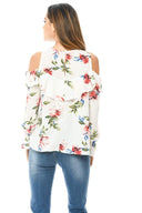 Frill Printed Blouse