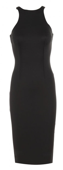 Cut In Neck Midi Dress