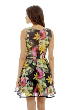 Floral Midi     Skater Dress