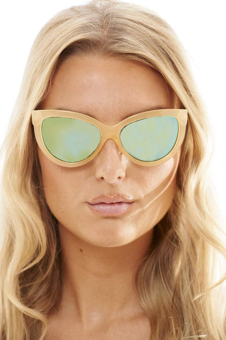 Metallic  Cat Eye Sunglasses