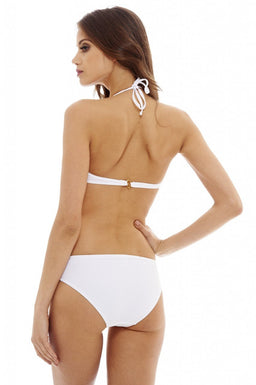 White Bandeau Style Bikini